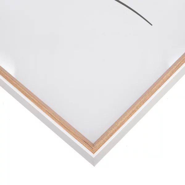 Cadre en bois (MDF) Silhouette 10x15 cm | hêtre | verre standard (2 mm)