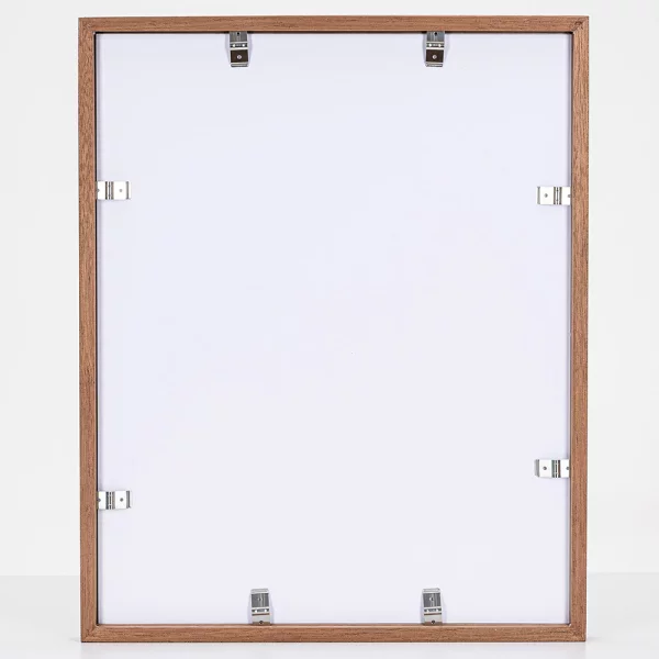 Holzrahmen Rhön 50x50 cm | Mahagoni-Sipo | Normalglas (2 mm)