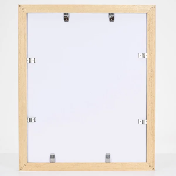 Cadre en bois Fläming 50x70 cm | blanc glacé | verre acrylique (2 mm)