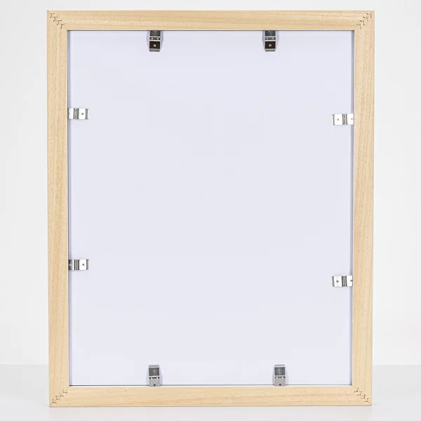Cadre en bois Fläming 50x70 cm | blanc | verre acrylique (2 mm)
