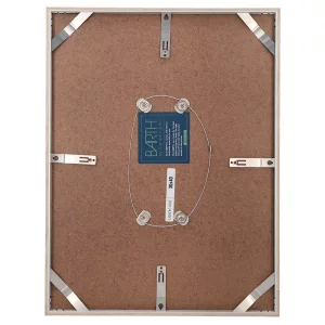 Alurahmen Serie 916 30x40 cm | Eiche Echtfurnier weiß gefärbt | Normalglas (2 mm)