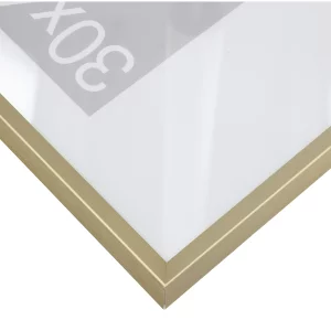 Alu-Bilderrahmen Wega 24x30 cm | Champagner matt | Normalglas (2 mm)