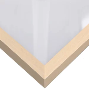 Holzleiste Loft 15 nach Maß Ahorn | Normalglas (2 mm)