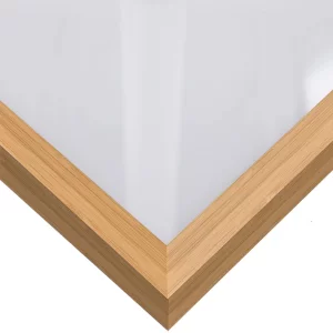 Holzleiste Loft 15 nach Maß Bambus | Normalglas (2 mm)