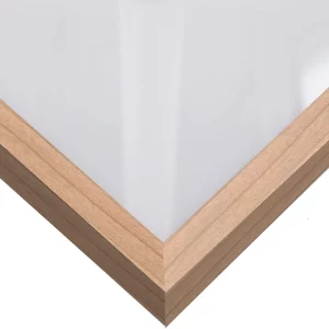 Holzleiste Loft 15 nach Maß Kirsche | Normalglas (2 mm)