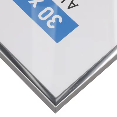 Rama aluminiowa Accent 21x29,7 cm (A4) | stal szara | szkło standardowe (2 mm)