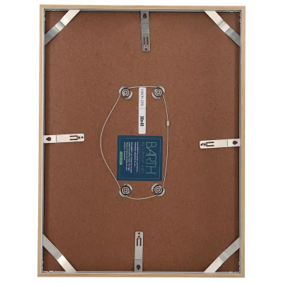 Alu-Wechselrahmen Serie 1828 60x70 cm | Eiche Echtfurnier natur | Normalglas (2 mm)