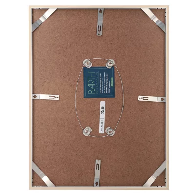 Aluminium fotolijst BARTH serie 916 45x60 cm | ahorn echt fineer | normaal glas (2 mm)