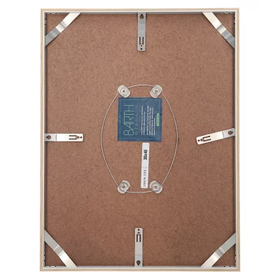 Aluminium fotolijst BARTH serie 916 45x60 cm | eink, echt fineer, natuur | normaal glas (2 mm)