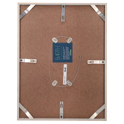Aluminium fotolijst BARTH serie 916 45x60 cm | eik, echt fineer, wit gebeitst | normaal glas (2 mm)