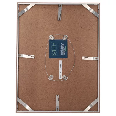 Aluminium fotolijst BARTH serie 916 45x60 cm | notenboom, echt fineer, natuur | normaal glas (2 mm)