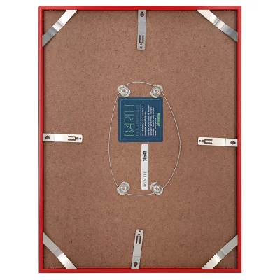 Aluminium fotolijst BARTH serie 916 45x60 cm | rood | normaal glas (2 mm)