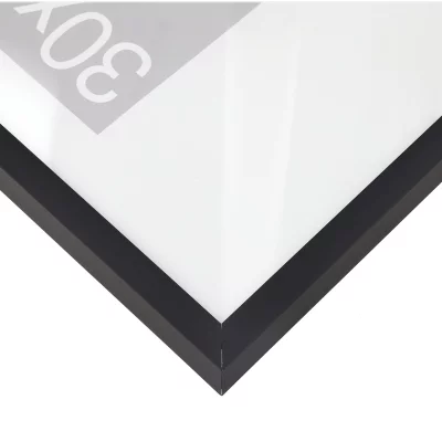 Rama aluminiowa Bellatrix na wymiar czarny matowy | szkło standardowe (2 mm)