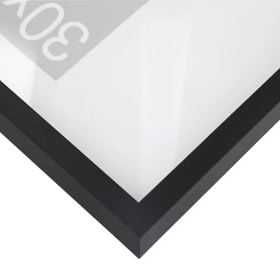 Distans-treramme Bunda 42x59,4 cm (A2) | Lind, dekkende svart | Normalglass (2 mm)