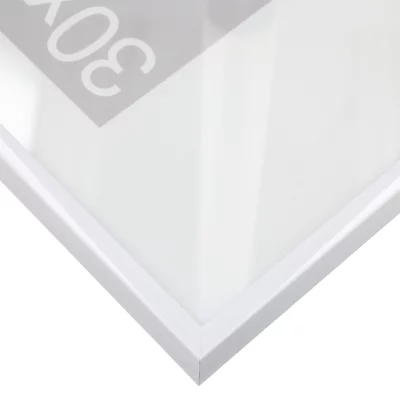 Aluminiumsbilderamme Superba 42x59,4 cm (A2) | Hvit RAL 9016 | Normalglass (2 mm)