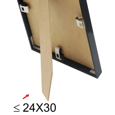 Aluminiowa rama do obrazu Liz 10x15 cm | czarny, połysk | szkło standardowe (2 mm)
