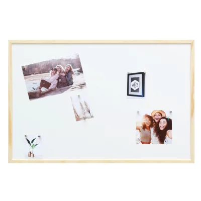 Magneetbord met houten omlijsting 40x60 cm | natuur | zonder glas, met achterwand