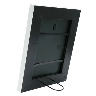 Rama z tworzywa sztucznego do obrazu Emma 28x35 cm | biały | szkło standardowe (2 mm)