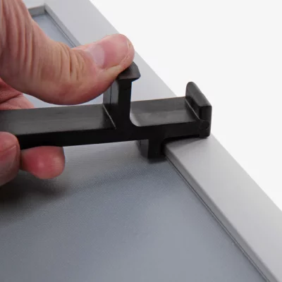 Kliklijst, 32 mm met diefstalzekering 59,4x84,1 cm (A1) | hoeken in verstek | kunstglas, gematteerd (1 mm)