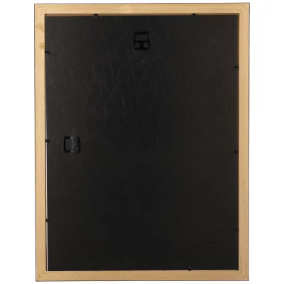 Rama drewniana Precioso na wymiar czarno-złoty | szkło standardowe (2 mm)