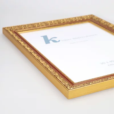 Barokkader León 30x40 cm | goud | normaal glas (2 mm)
