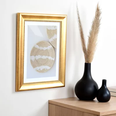 Barok kader Boulay breed op maat goud | normaal glas (2 mm)