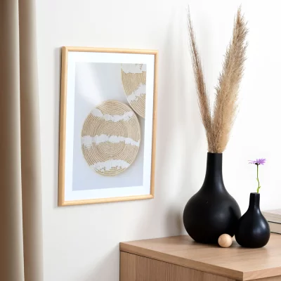 Holzrahmen Avignon Maßanfertigung natur | Normalglas (2 mm)