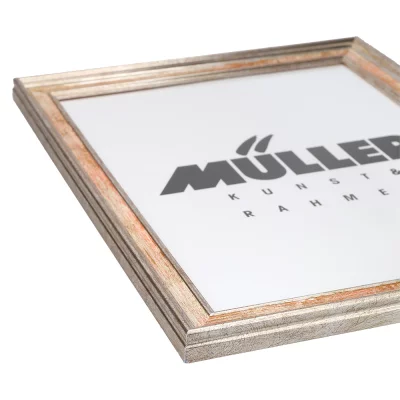 Cornice in legno Brema 24x30 cm | oro bianco - arancione | Vetro standard (2 mm)