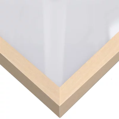 Træramme specialskåret, Loft 15 Ahorn | Normalglas (2 mm)