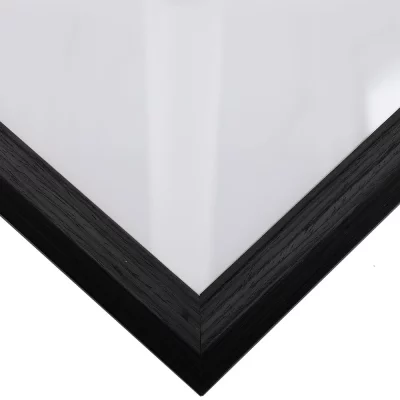 Træramme specialskåret, Loft 15 Ravnesort | Normalglas (2 mm)