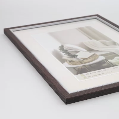 Houten kader Hygge (MDF) 10x15 cm | notenboom | normaal glas (2 mm)