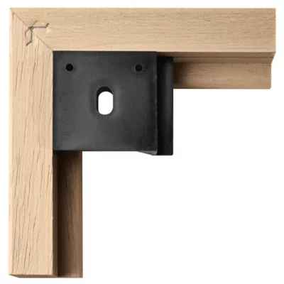 Holzrahmen Profil 107 40x50 cm | Schwarz | Normalglas