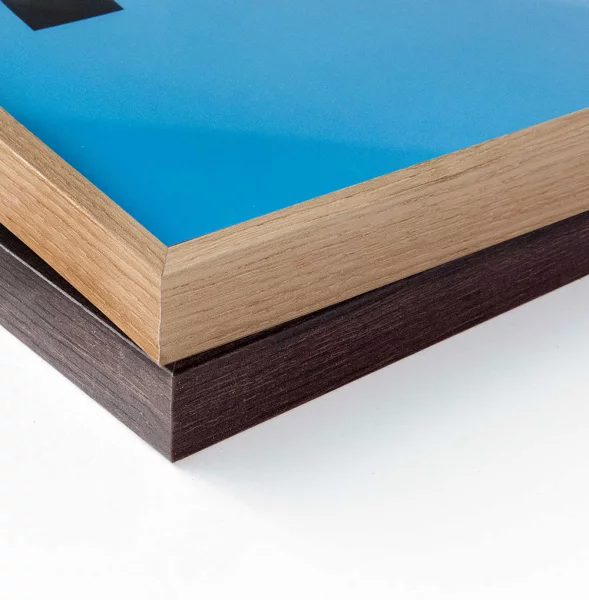 Cadre en aluminium Duo 18x24 cm | chêne | verre standard (2 mm)