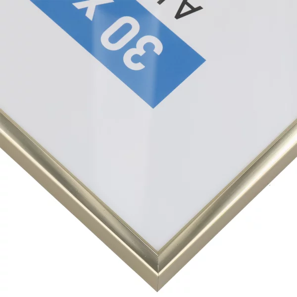 Aluminium lijst Accent 60x80 cm | goud, glanzend | normaal glas (2 mm)