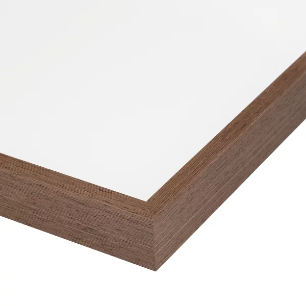 Alu-Bilderrahmen Barth NXT mit Distanzleiste, Serie 1131 - Maßanfertigung Wenge - Echtholzfurnier | Normalglas (2 mm)