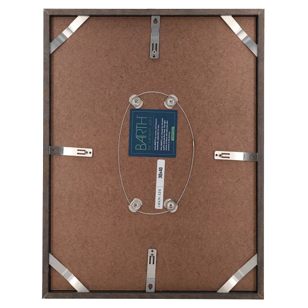 Holz Bilderrahmen BARTH - Serie 209 - Maßanfertigung Esche schwarz gefärbt | Normalglas (2 mm)