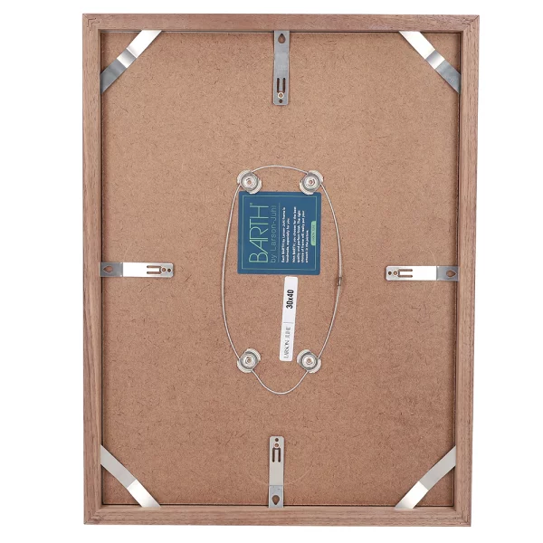 Cadre amovible en bois série 210 30x40 cm | noyer naturel | verre standard (2 mm)