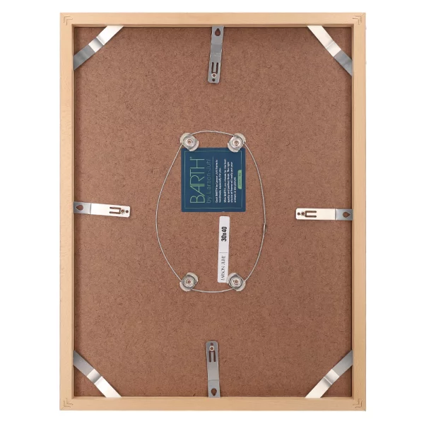Cadre amovible en bois série 210 30x40 cm | peuplier mat | verre standard (2 mm)