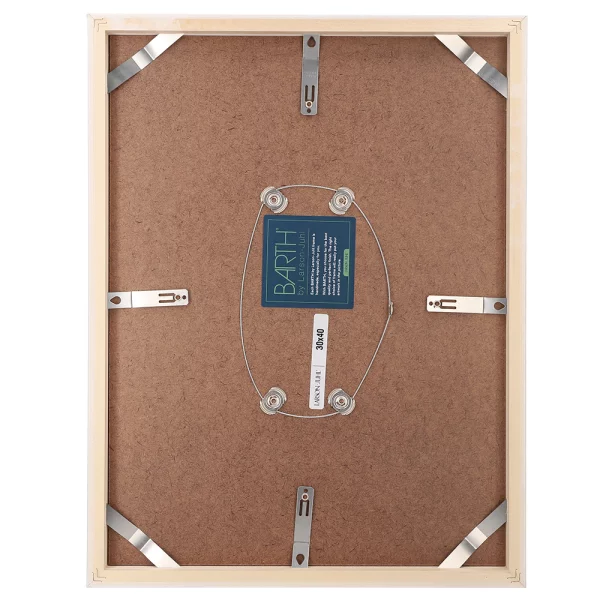 Cadre amovible en bois série 210 30x40 cm | peuplier blanc coloré | verre standard (2 mm)
