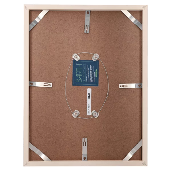 Cadre amovible en bois série 210 30x40 cm | peuplier laqué blanc | verre standard (2 mm)
