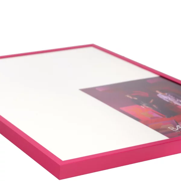 Alu Bilderrahmen BARTH - Serie 916 by ENKEL Art Studio 35x50 cm | Pink | Museumsglas UV 70 entspiegelt