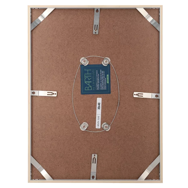 Alu Bilderrahmen BARTH - Serie 916 - Maßanfertigung Ahorn Echtfurnier | Normalglas (2 mm)