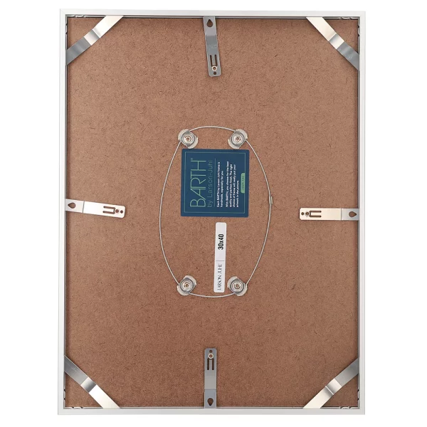 Alu Bilderrahmen BARTH - Serie 916 - Maßanfertigung Silber | Normalglas (2 mm)