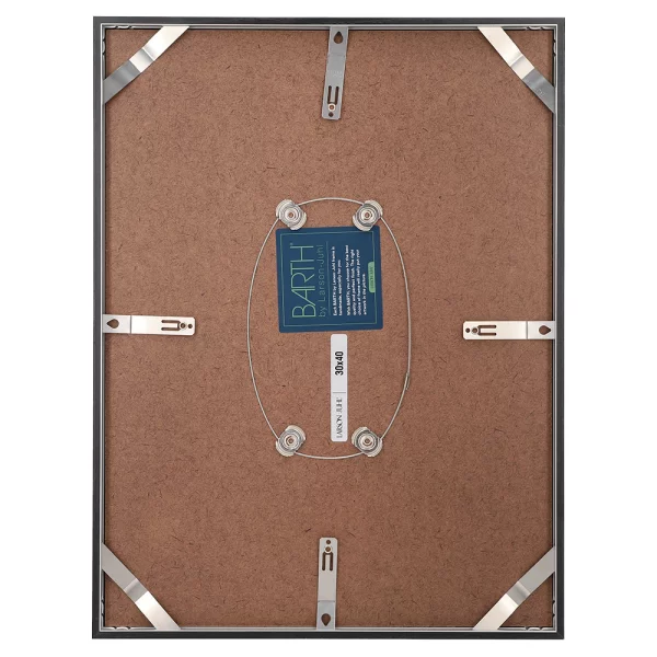 Cadre amovible en aluminium série 916 13x18 cm | frêne feuille de placage imitation noir | verre standard (2 mm)