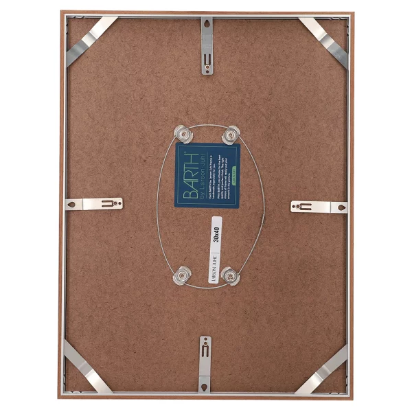 Cadre amovible en aluminium série 916 13x18 cm | acajou sapelli, placage véritable | verre standard (2 mm)