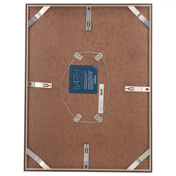 Cadre amovible en aluminium série 916 13x18 cm | wengé feuille de placage naturel | verre standard (2 mm)