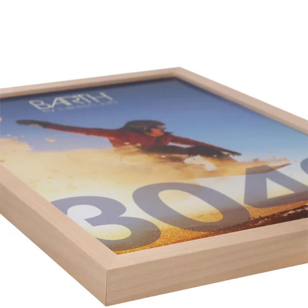 Holz Bilderrahmen BARTH - Serie 210 LIGHT 21x29,7 cm (A4) | Pappel natur | Normalglas (2 mm)