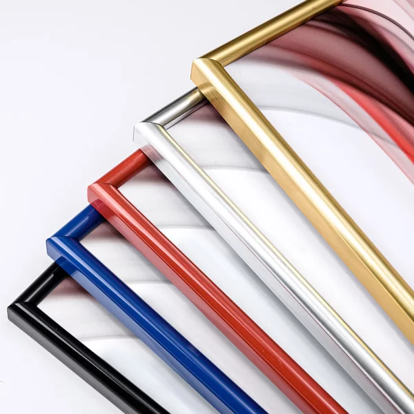 Cadre en plastique Malmö sur mesure bleu | verre standard (2 mm)