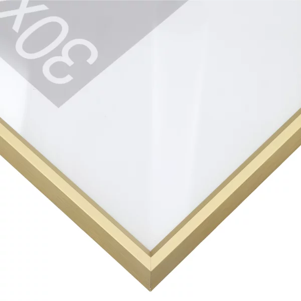 Cadre en aluminium Mizar 70x90 cm | or mat | verre standard (2 mm)