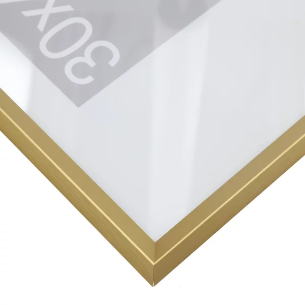 Cadre en aluminium Wega 70x90 cm | or mat | verre standard (2 mm)